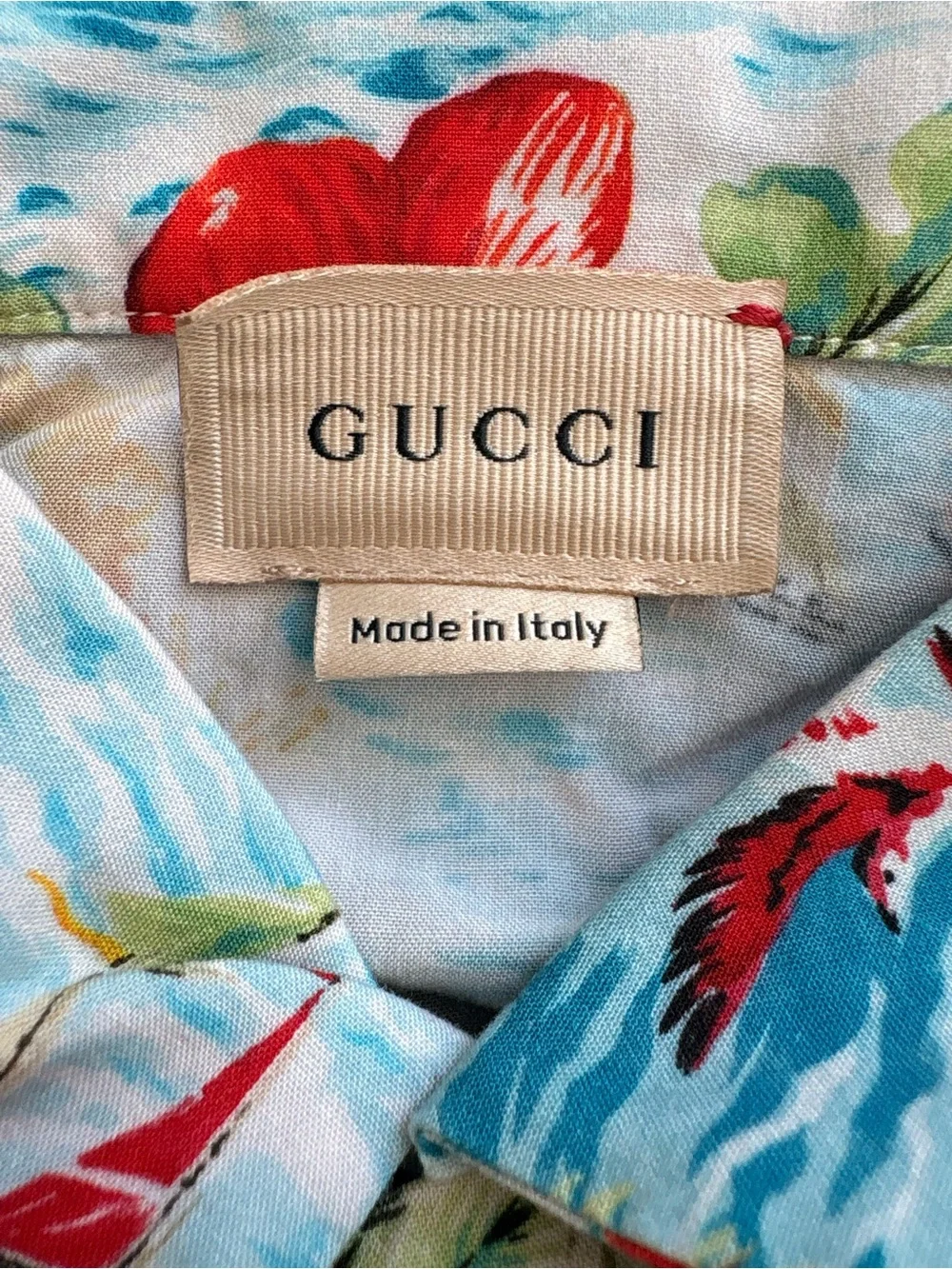 Gucci Kids Strawberry Smoothie Print Shirt